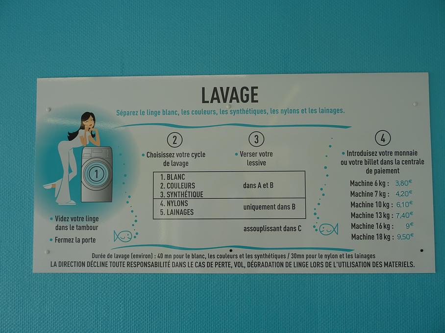 Consignes d'utilisation des lave-linge de Lavorama à La Madeleine et Marcq-en-Barœul