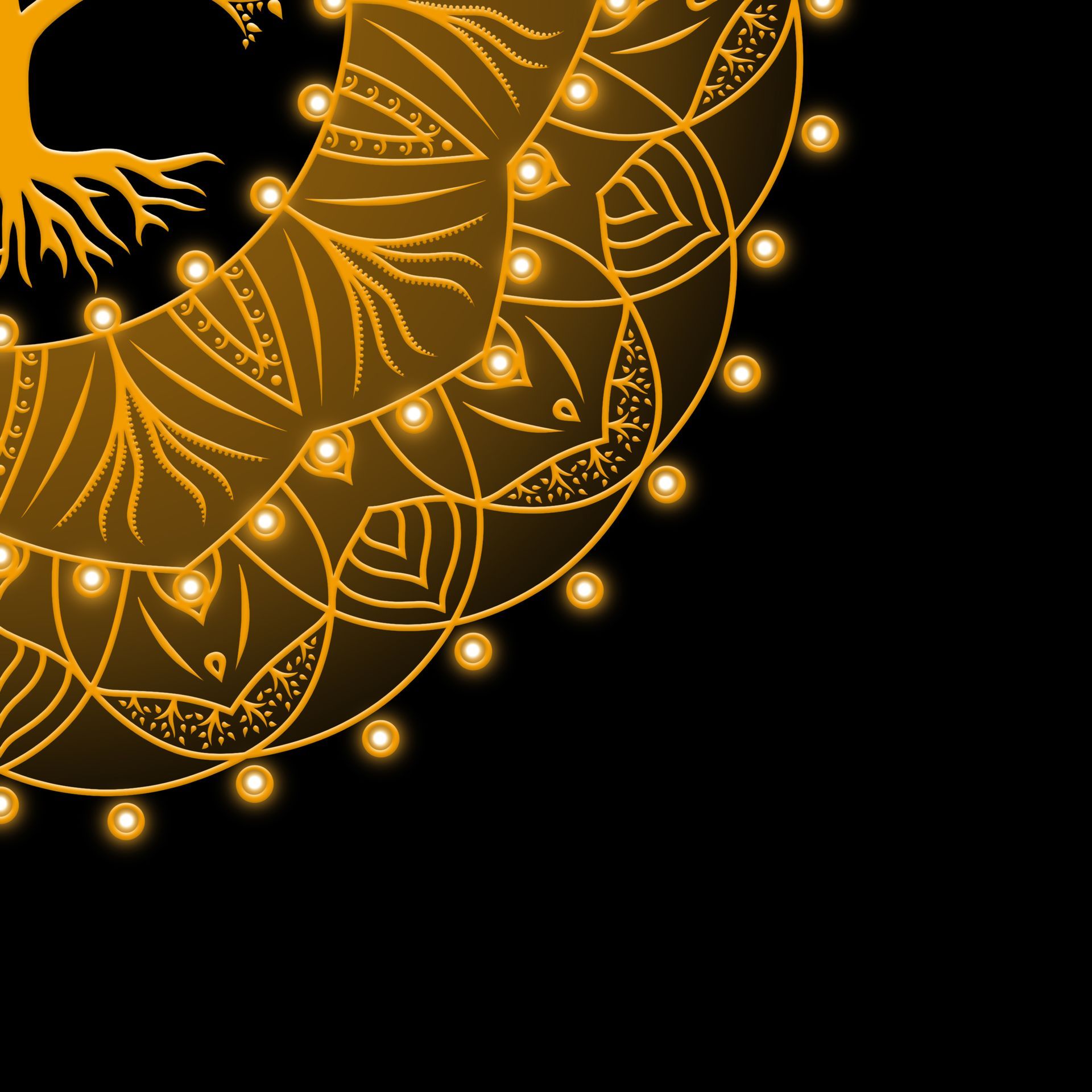 Tanja Brauweiler, Grafikkunst, Golden Spirit, Baum des Lebens