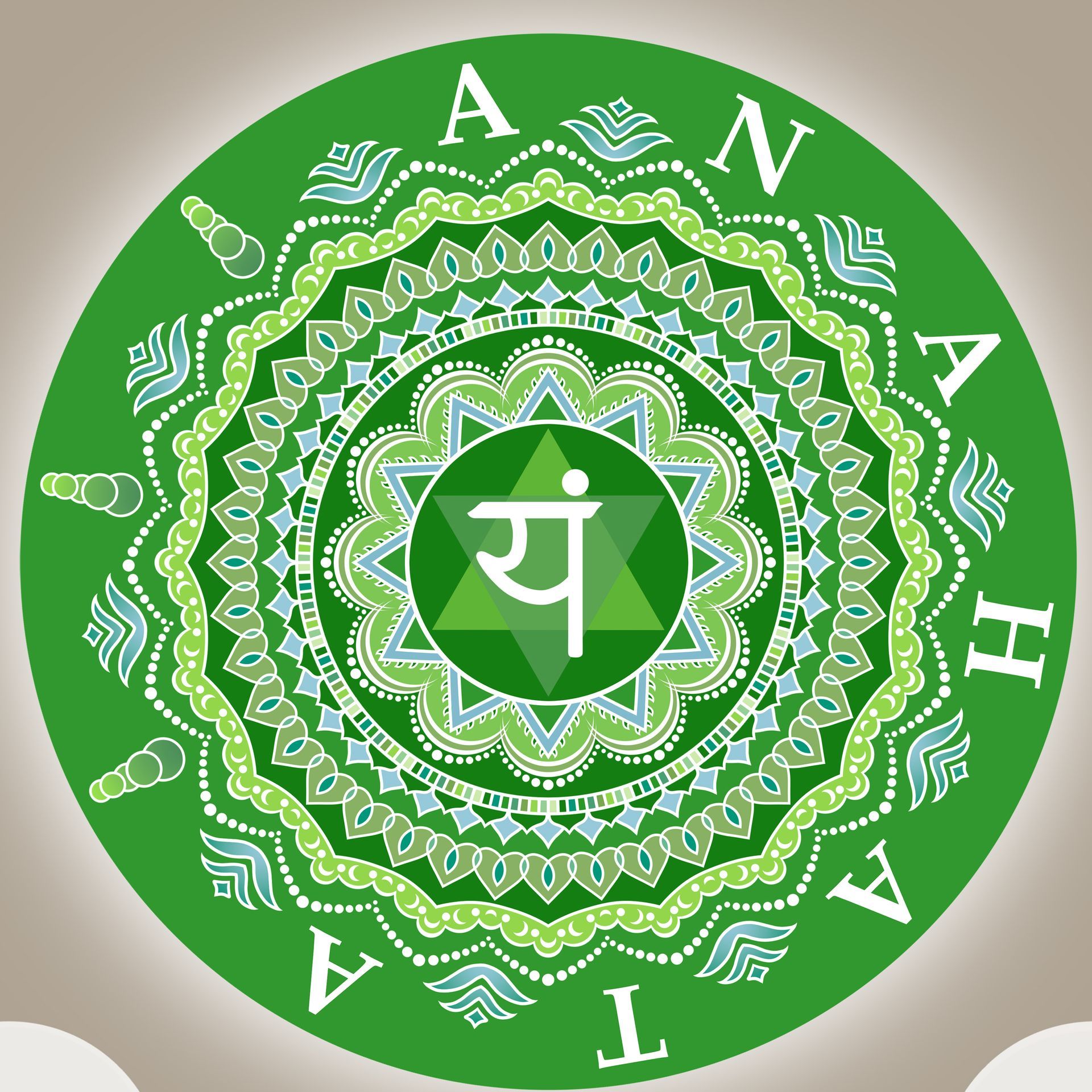 Tanja Brauweiler, Grafikkunst, Chakren Asana Flow, Yoga, Herzchakra, Anahata