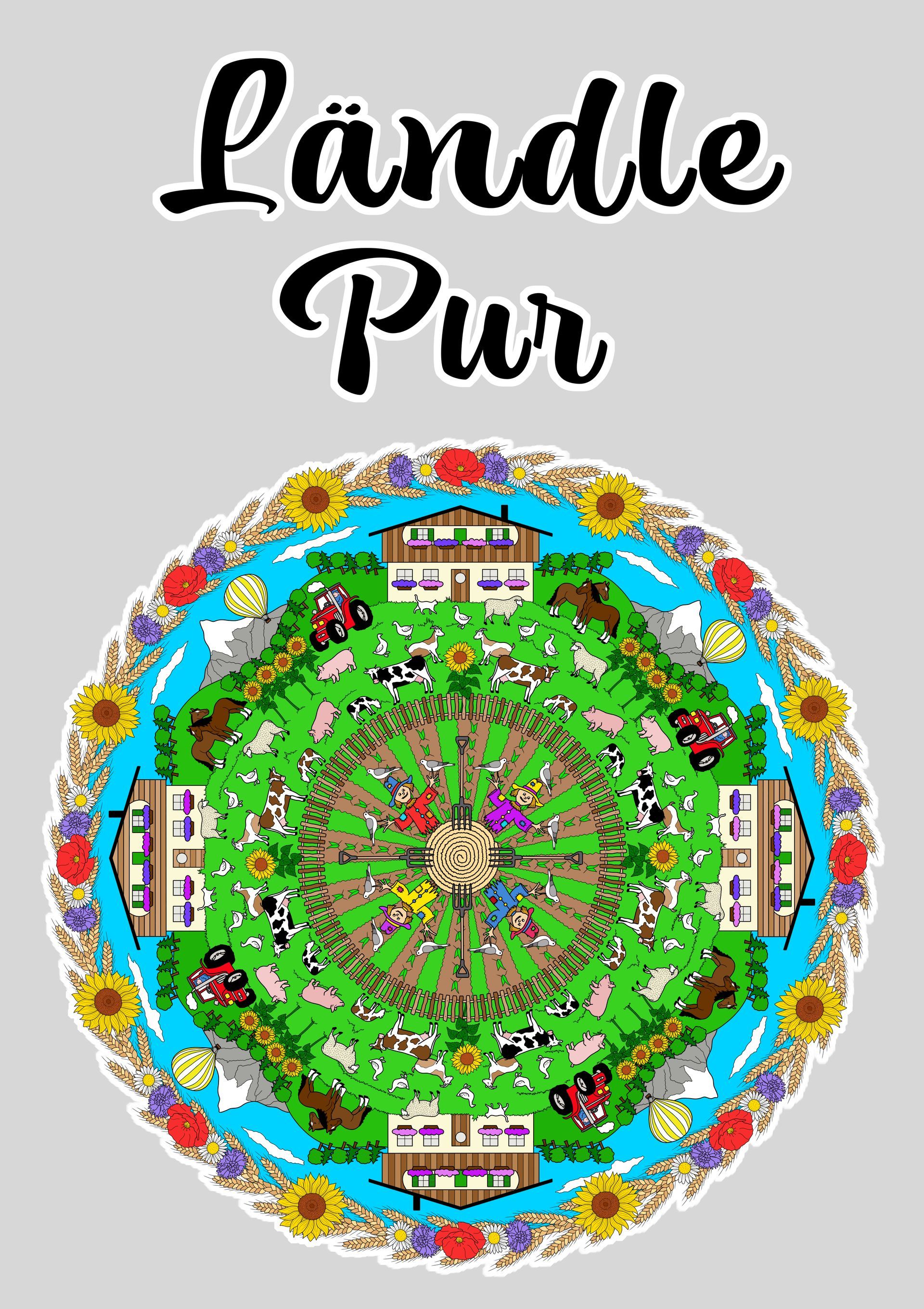 Malfreuden Ausmalbild A2/A3 Ländle Pur