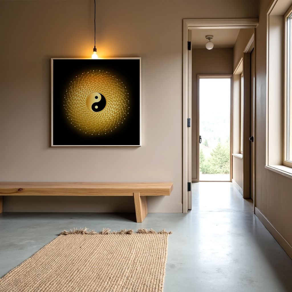 Tanja Brauweiler, Grafikkunst, Golden Spirit, Yin Yang