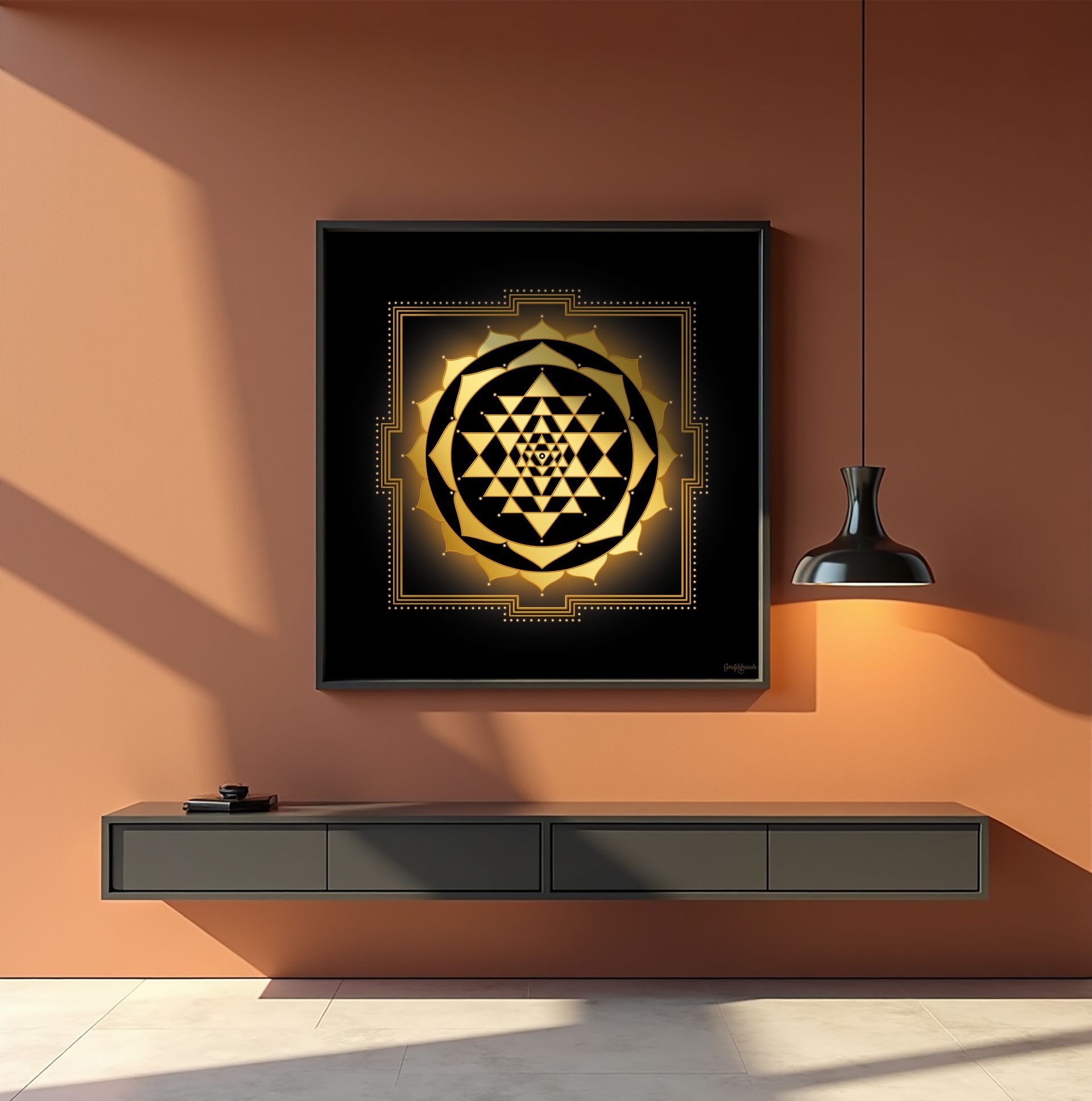 Grafikfreuden, Golden Spirit, Shri Yantra
