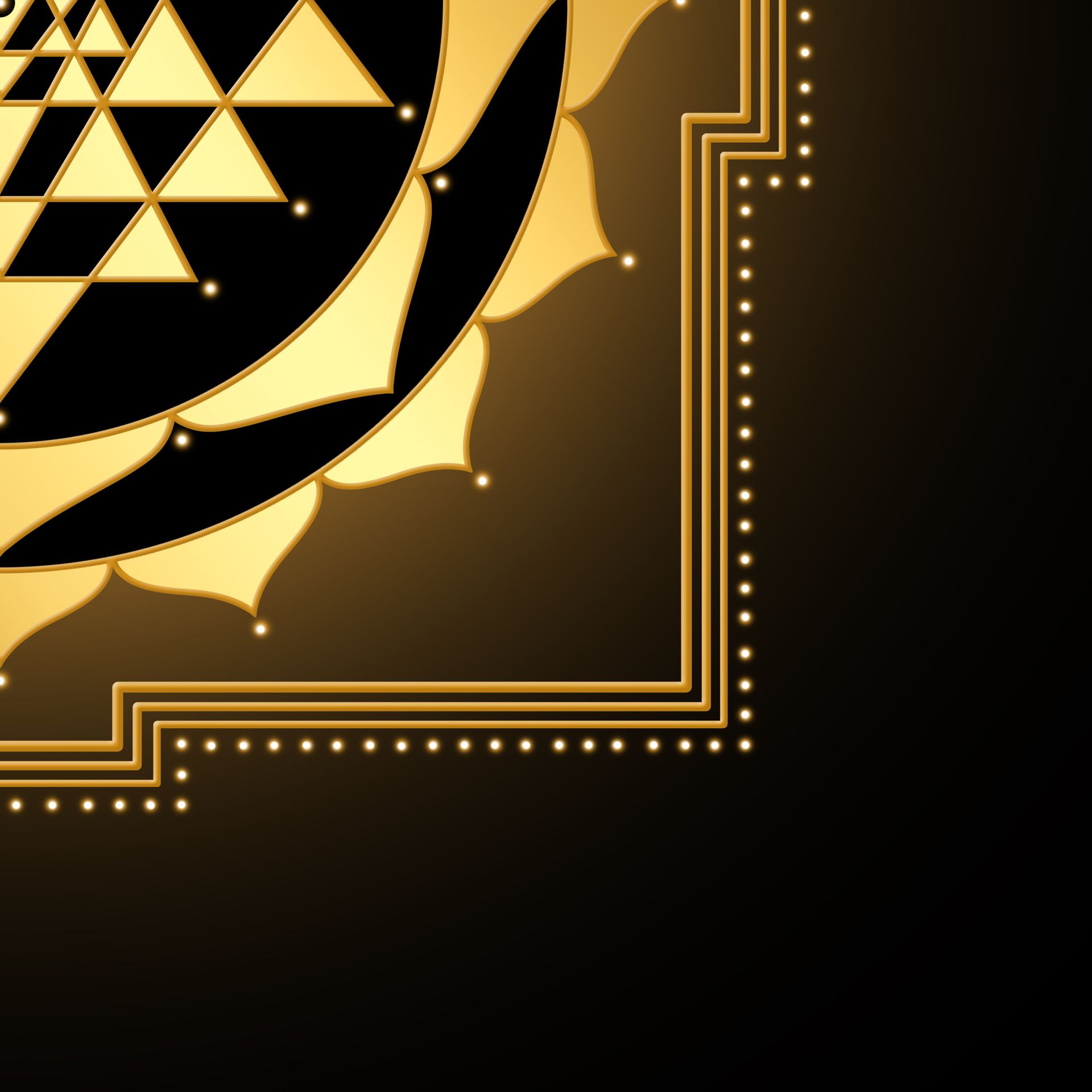 Tanja Brauweiler, Grafikkunst, Golden Spirit, Shri Yantra