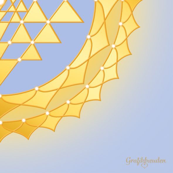 Grafikfreuden, Golden Spirit, Shri Yantra