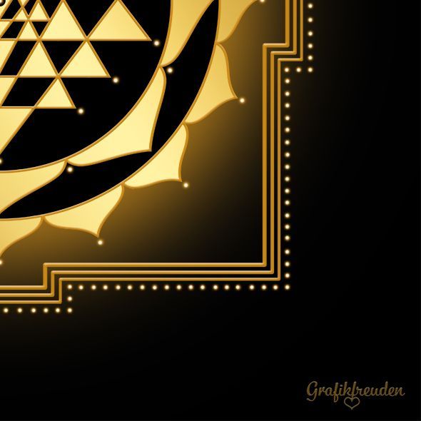Grafikfreuden, Golden Spirit, Shri Yantra
