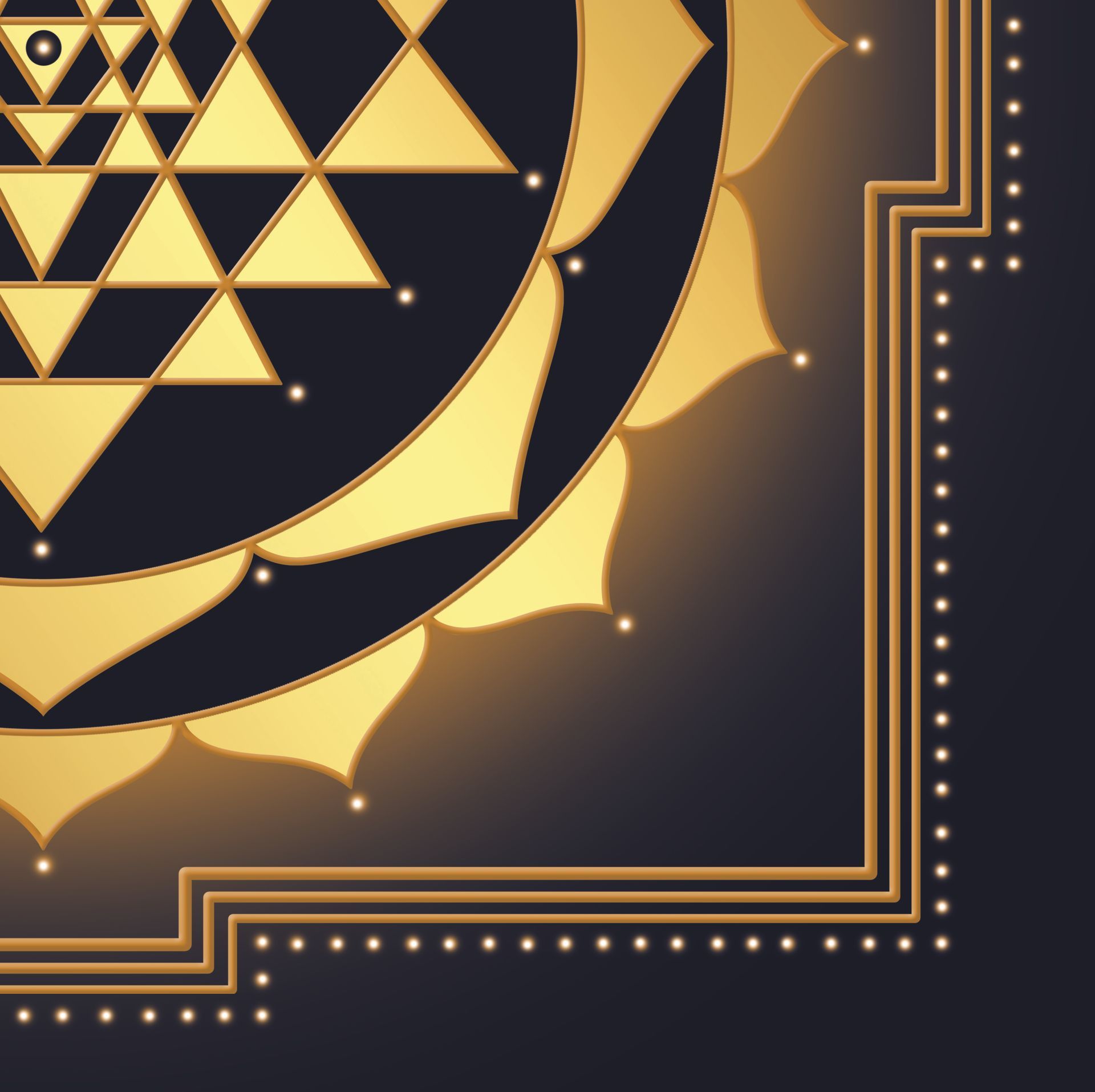 Grafikfreuden, Golden Spirit, Shri Yantra