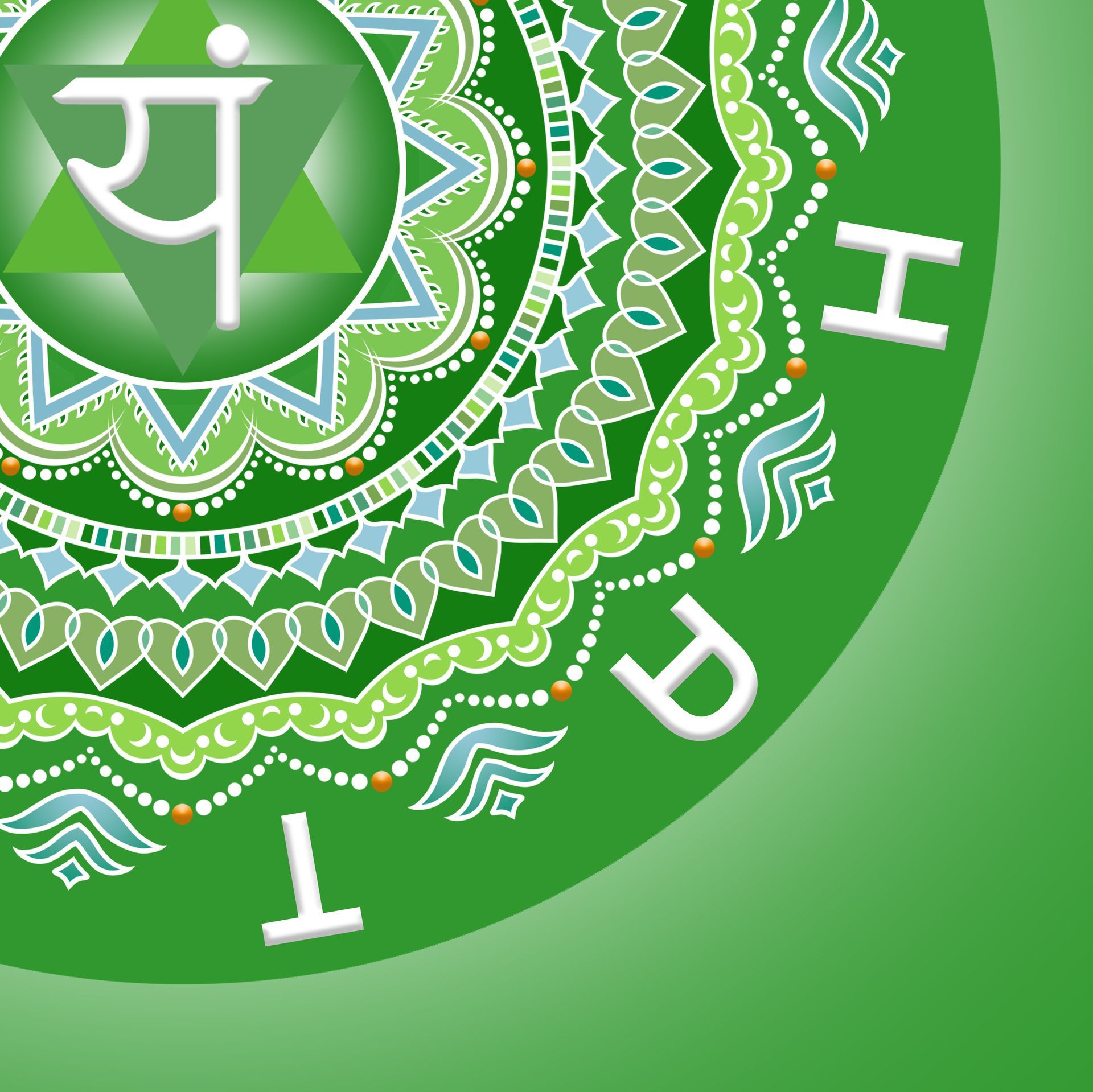 Grafikfreuden, Chakra, Herzchakra, Anahata