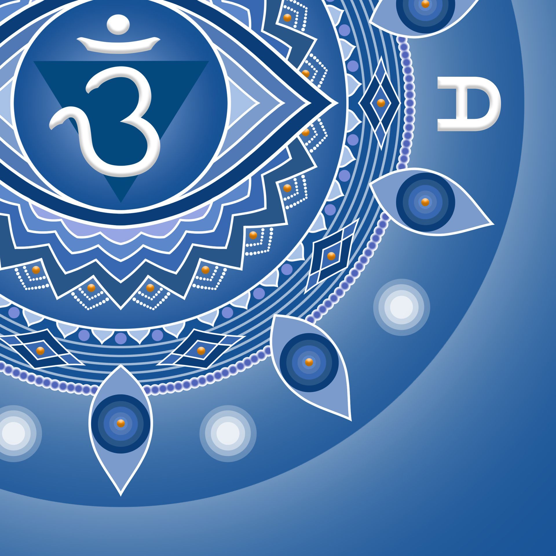 Grafikfreuden, Chakra, Stirnchakra, Ajna