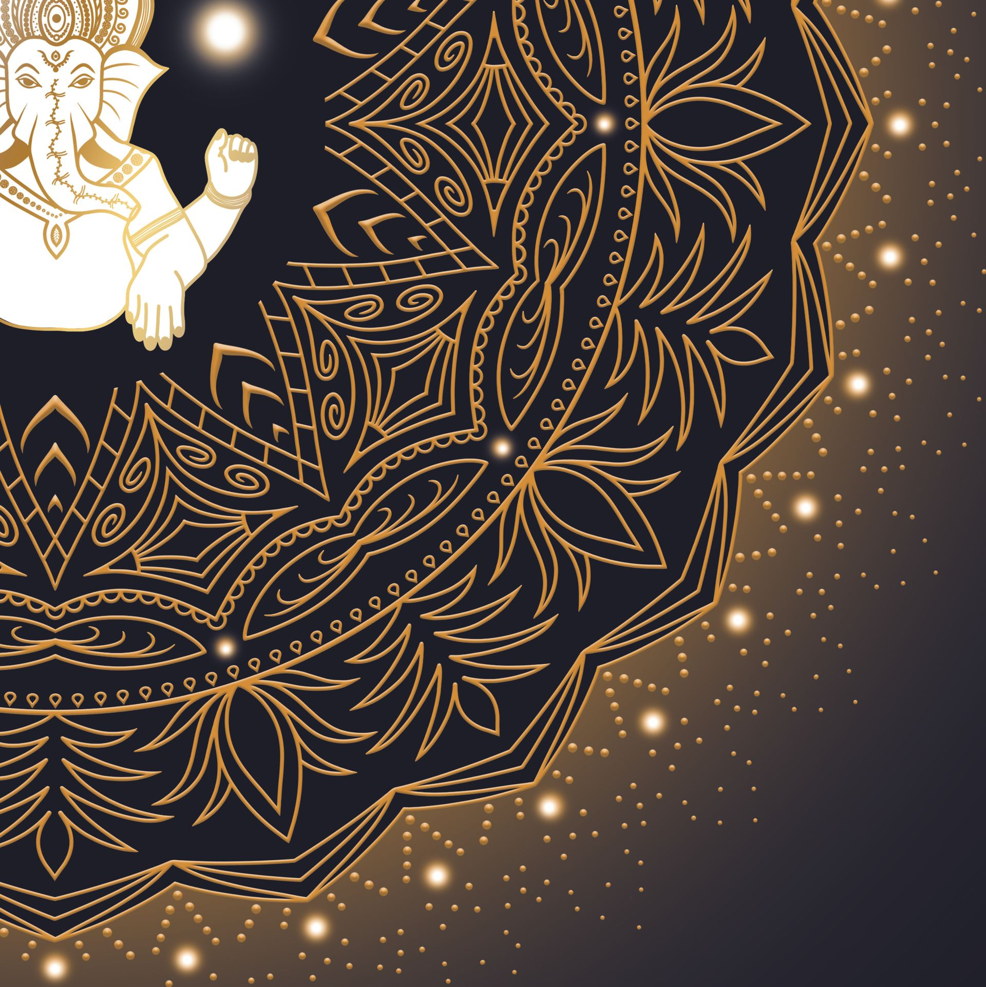 Grafikfreuden, Golden Spirit, Ganesha