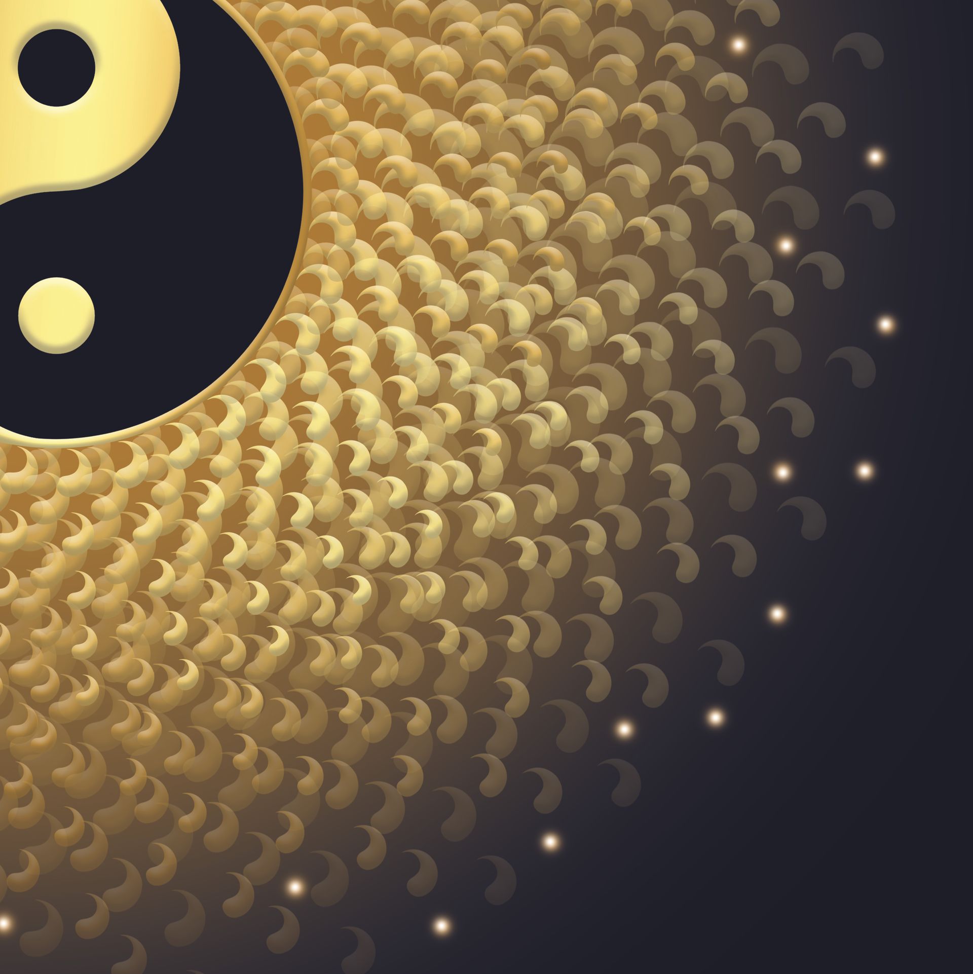 Grafikfreuden, Golden Spirit, Yin&Yang
