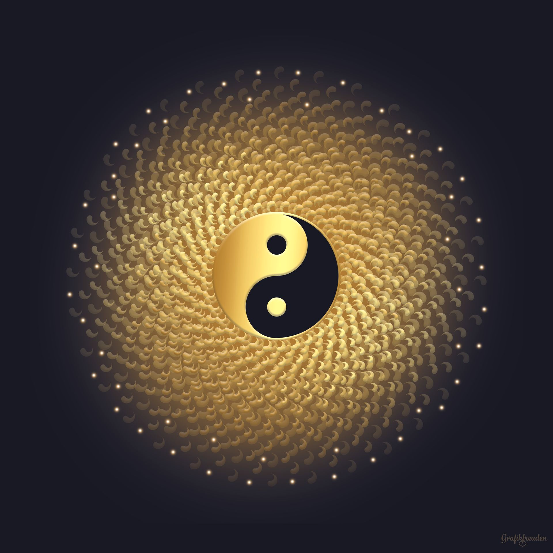 Grafikfreuden, Golden Spirit, Yin&Yang