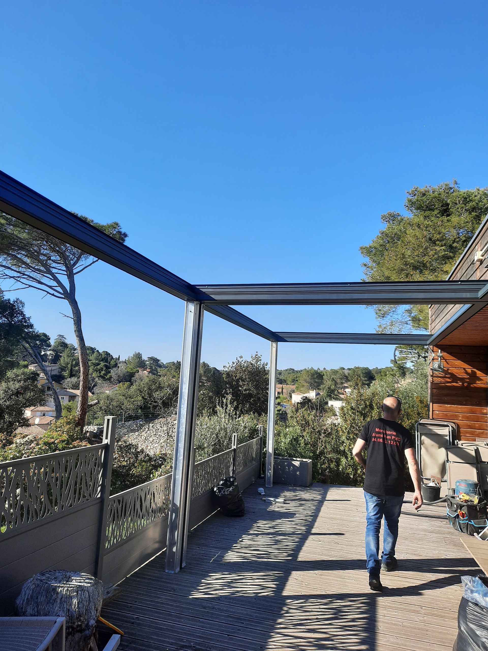 Pergola avant travaux