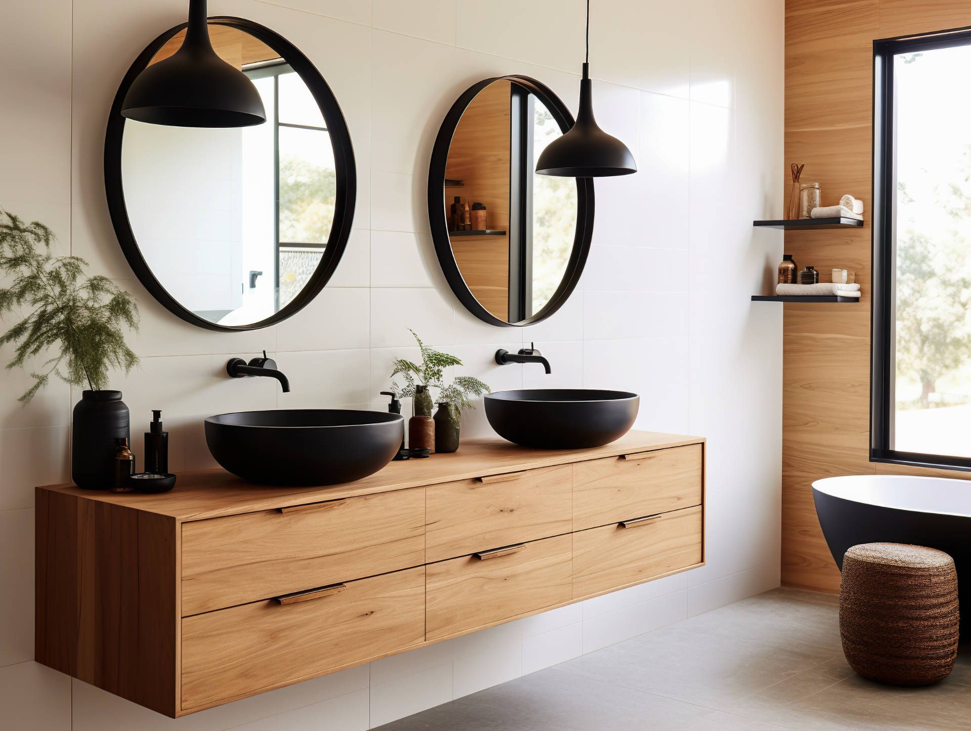 Helles Badezimmer
