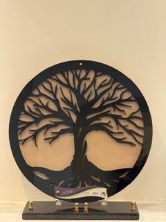 Plaque funéraire représentant un arbre de vie
