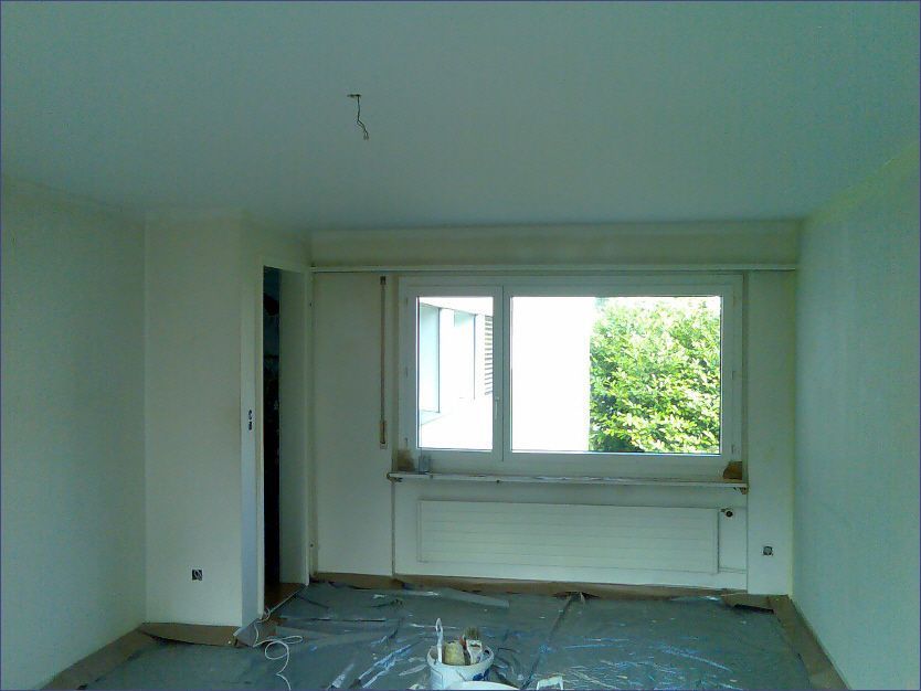 Malerarbeiten der Malerei Lampert in einem Raum