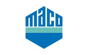 Ein blau-grünes Logo auf weißem Hintergrund.