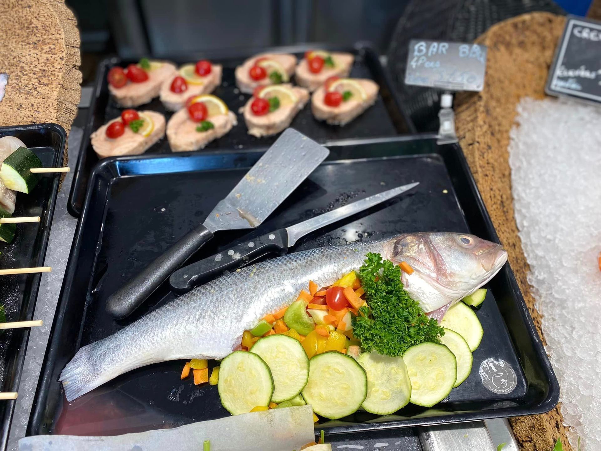 Poissons au barbecue