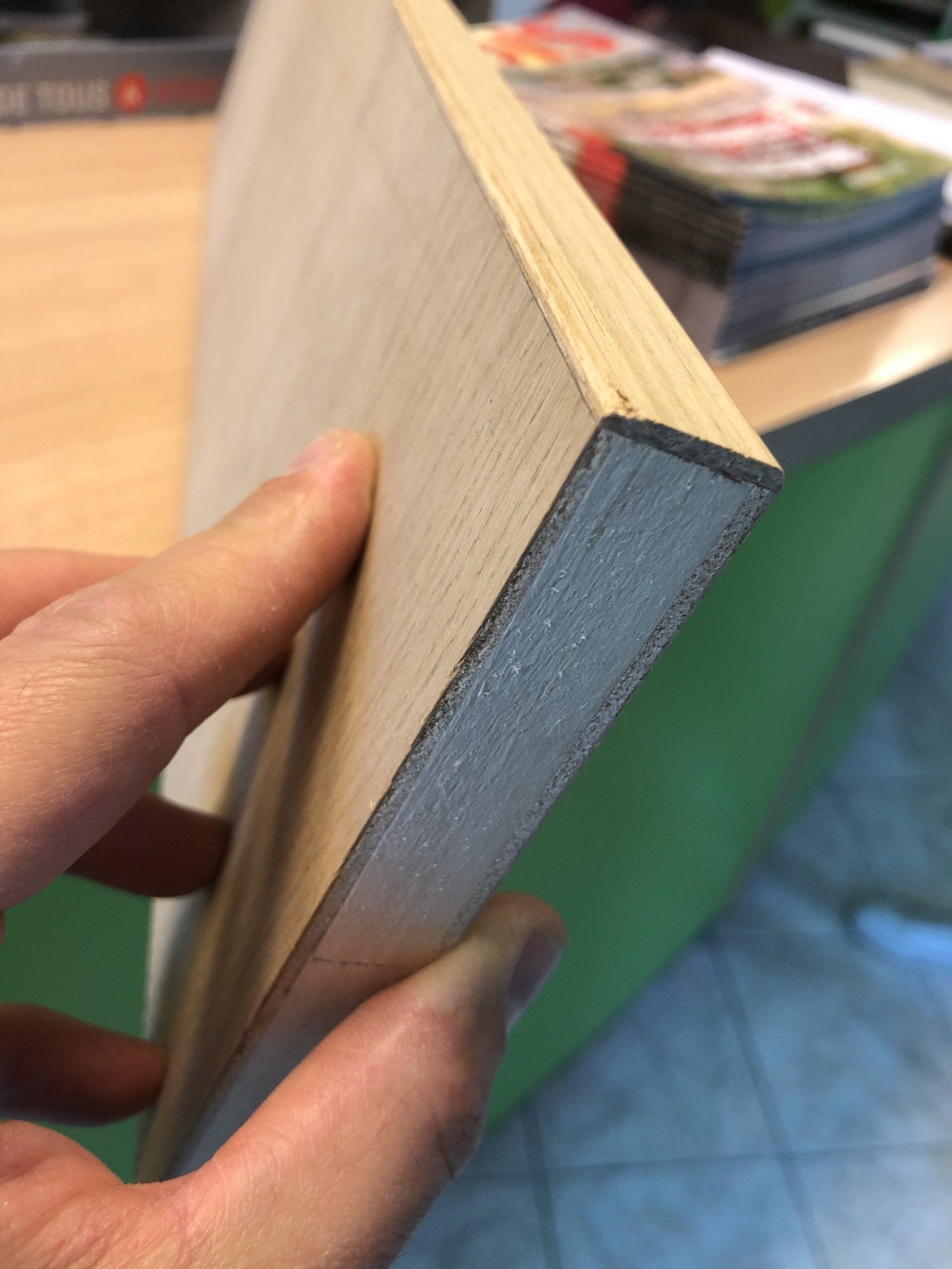 Panneau latté chêne - chant plaqué chêne 2mm