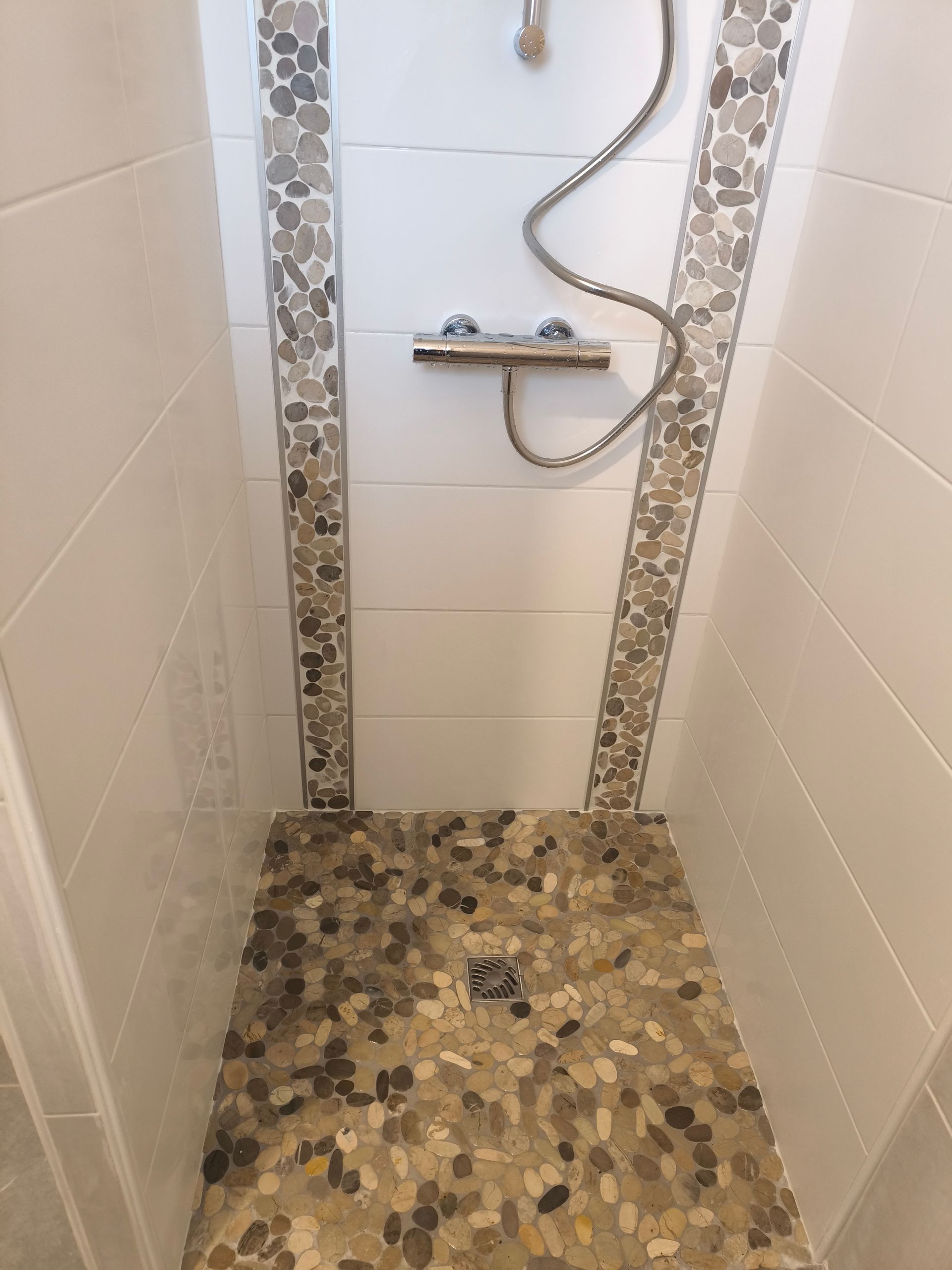 Fin de la douche à l'italienne