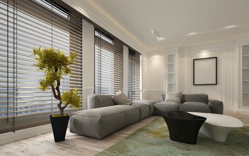 Intérieur moderne et stores