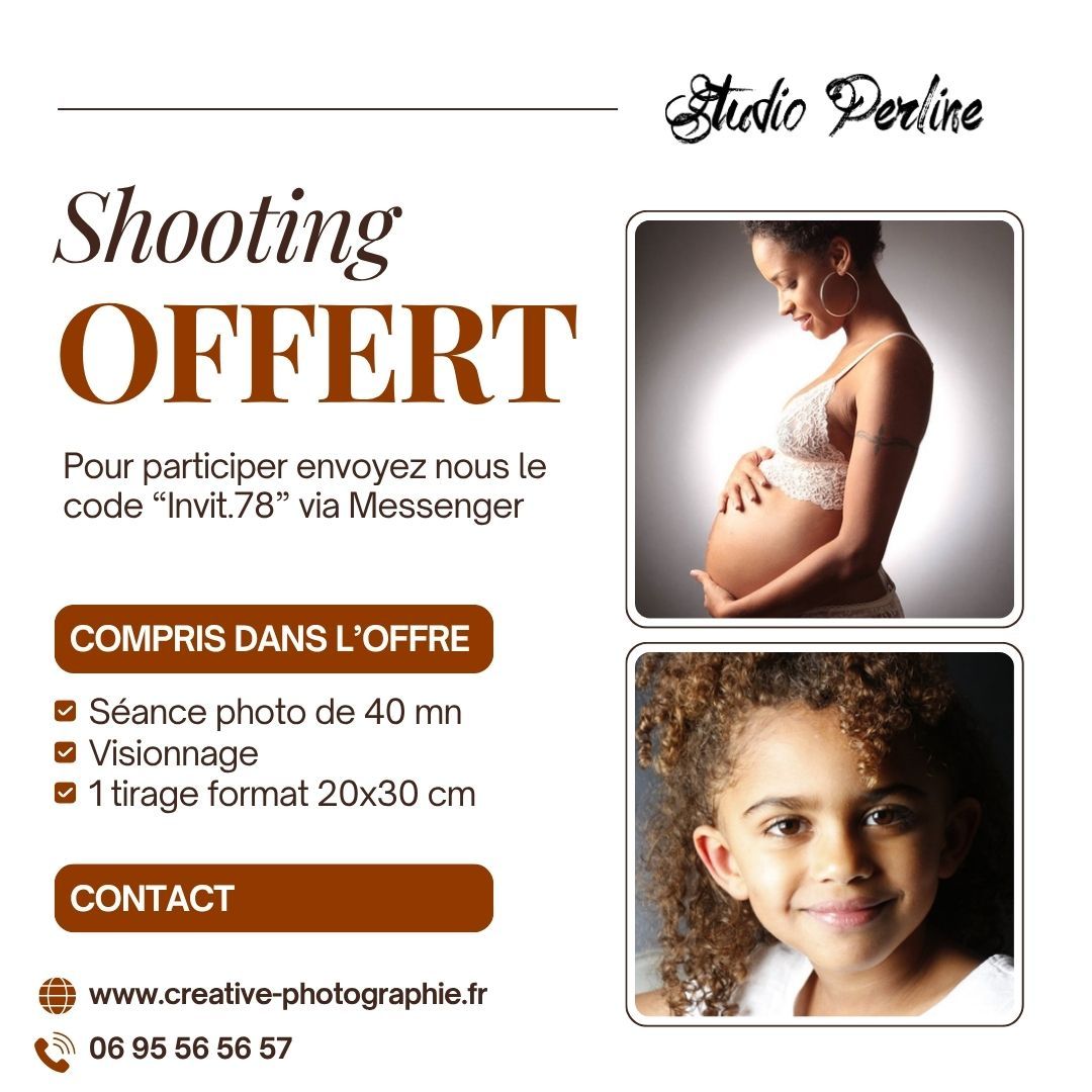 Séance photo offerte - Studio Perline