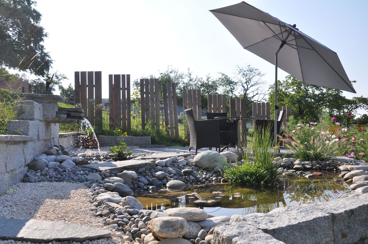 Gartenteiche Biotope - Wüthrich Gartenbau in Hausen
