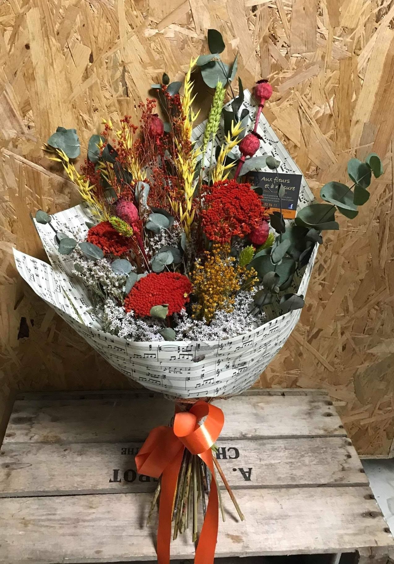 Bouquet en fleurs séchées