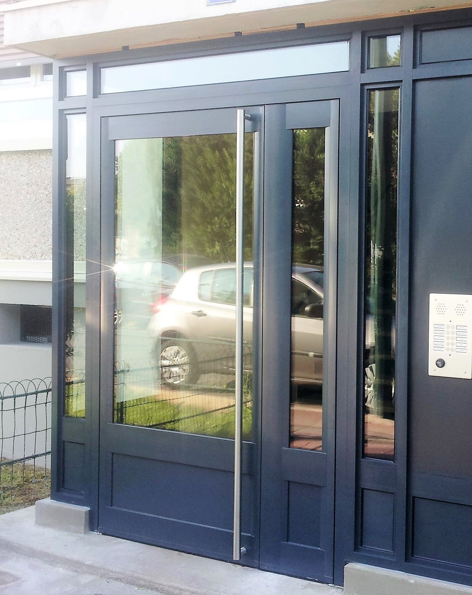 Porte alu PY65 avec parties latérales