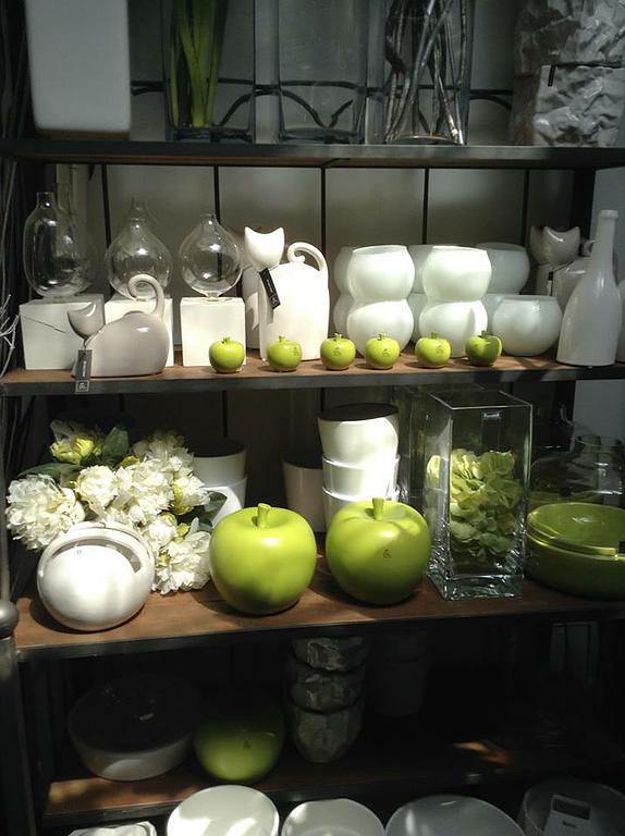 Objet déco en forme de pomme verte