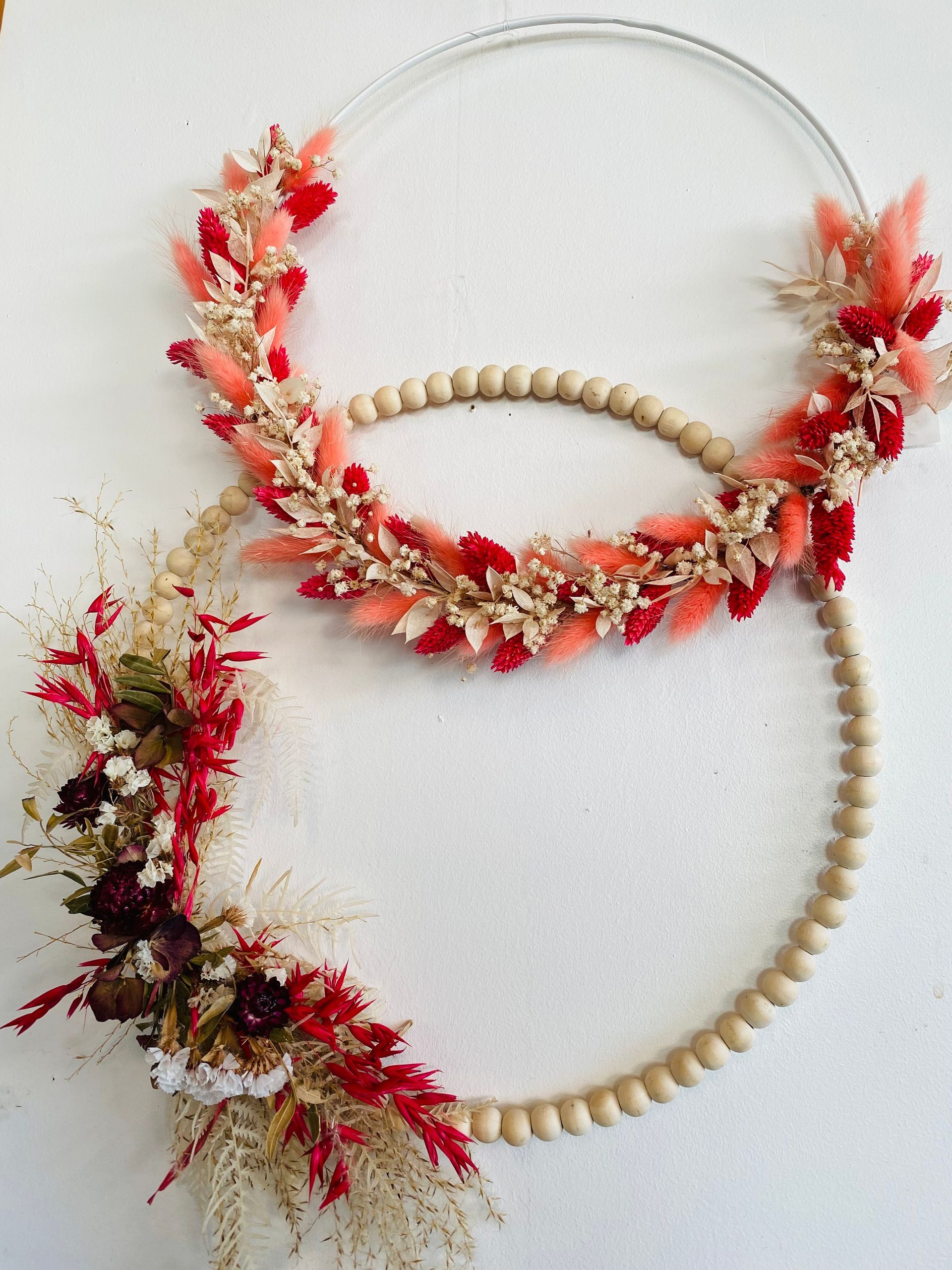 Cerceaux ornés de fleurs