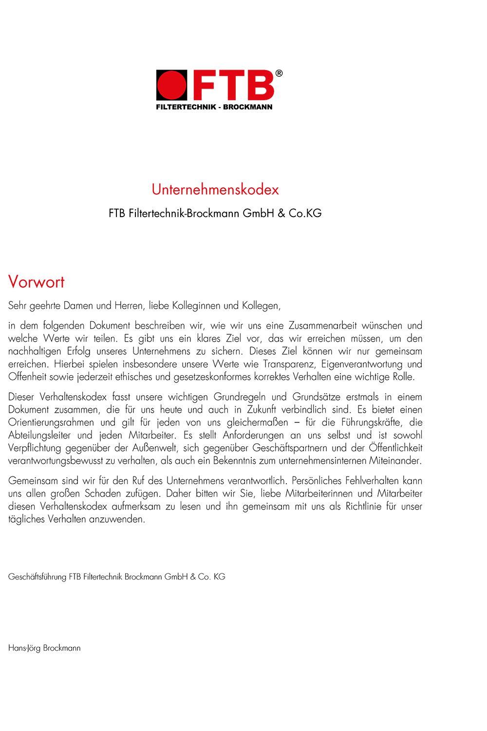 Unternehmenskodex