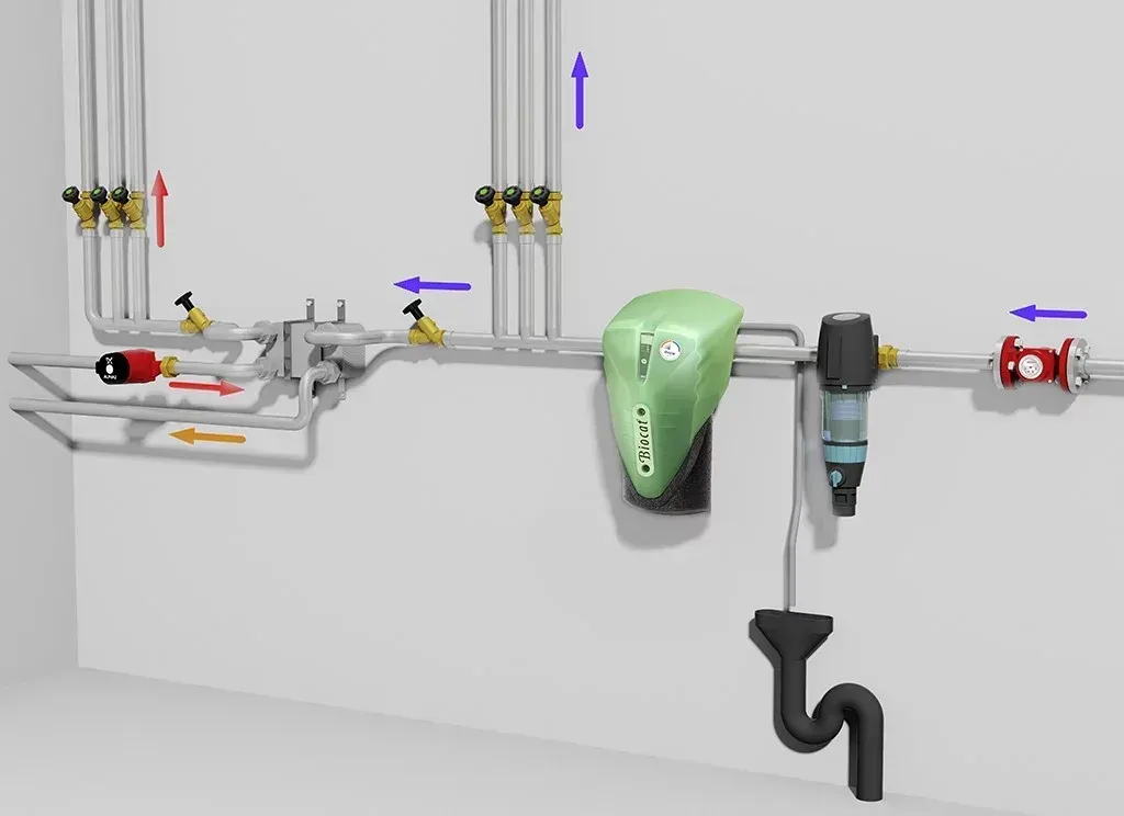 Eine 3D-Darstellung von BIOCAT Kalkschutzgerät