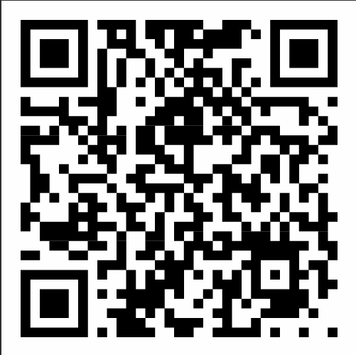 QR-Code mit einem Muster aus schwarzen und weißen Quadraten.