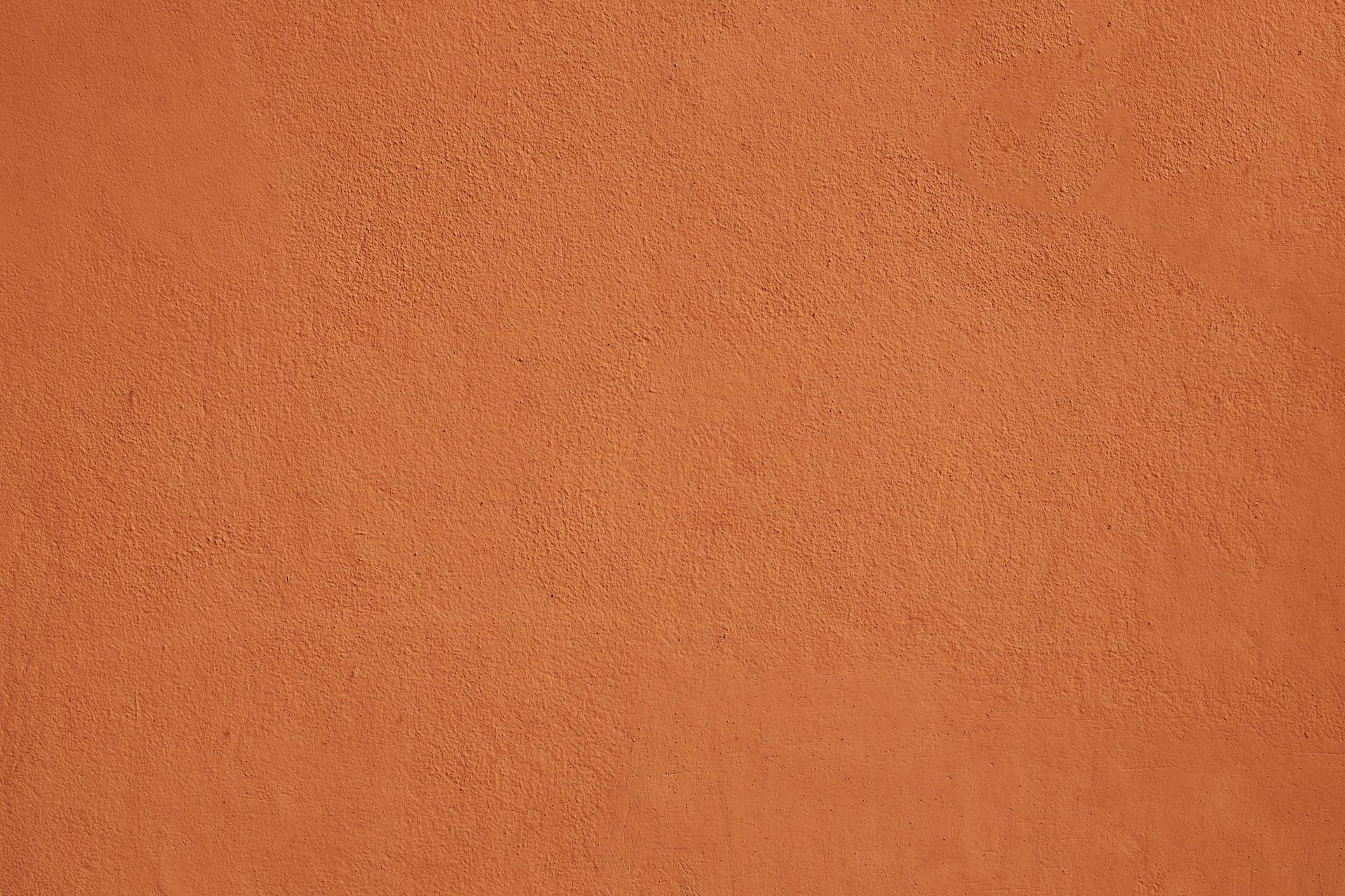 Enduit de couleur terracotta