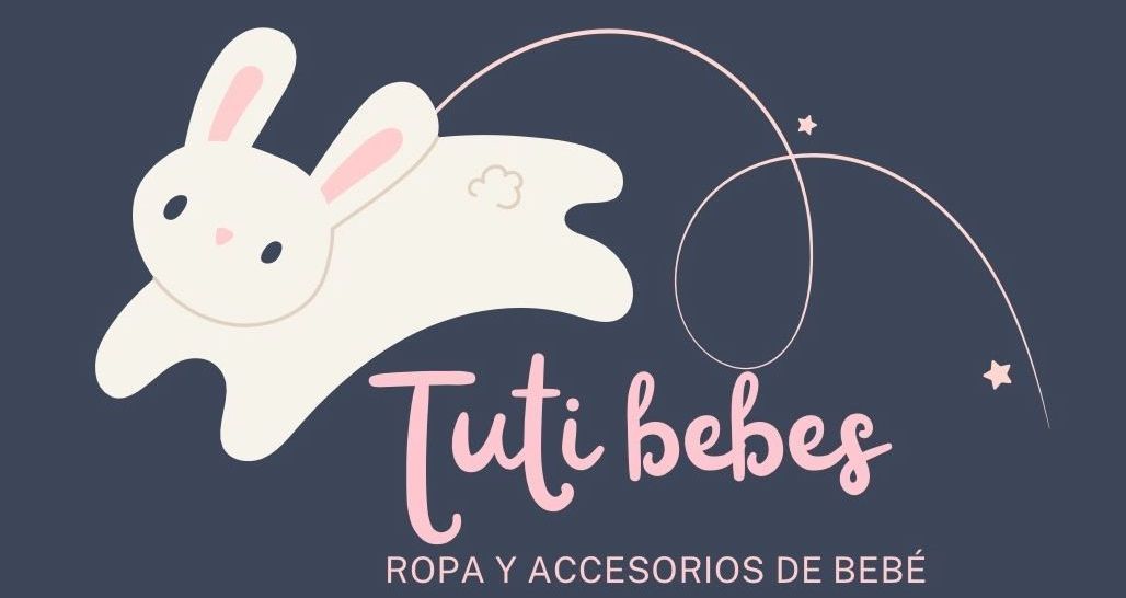 Un logotipo para una tienda de artículos para bebés llamada Tuti Bebes.
