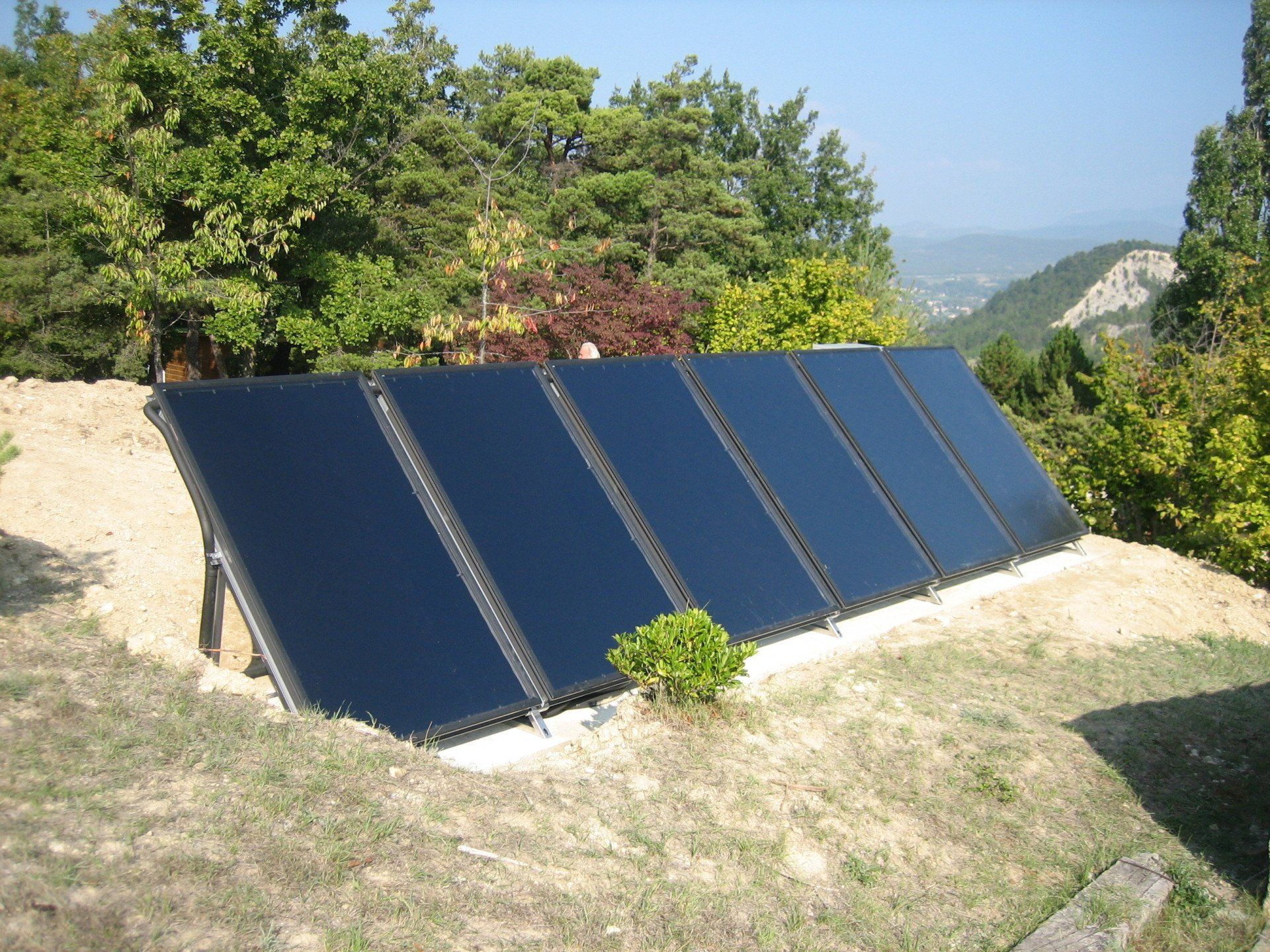 Panneaux solaires sur châssis