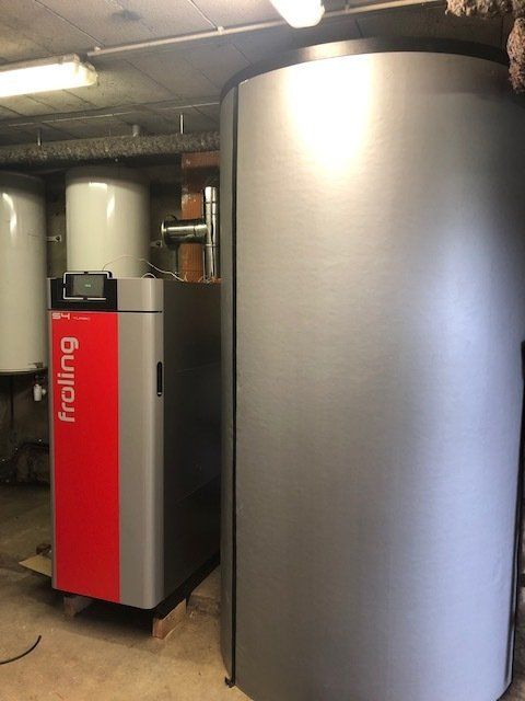 Chaudière bois avec ballon tampon