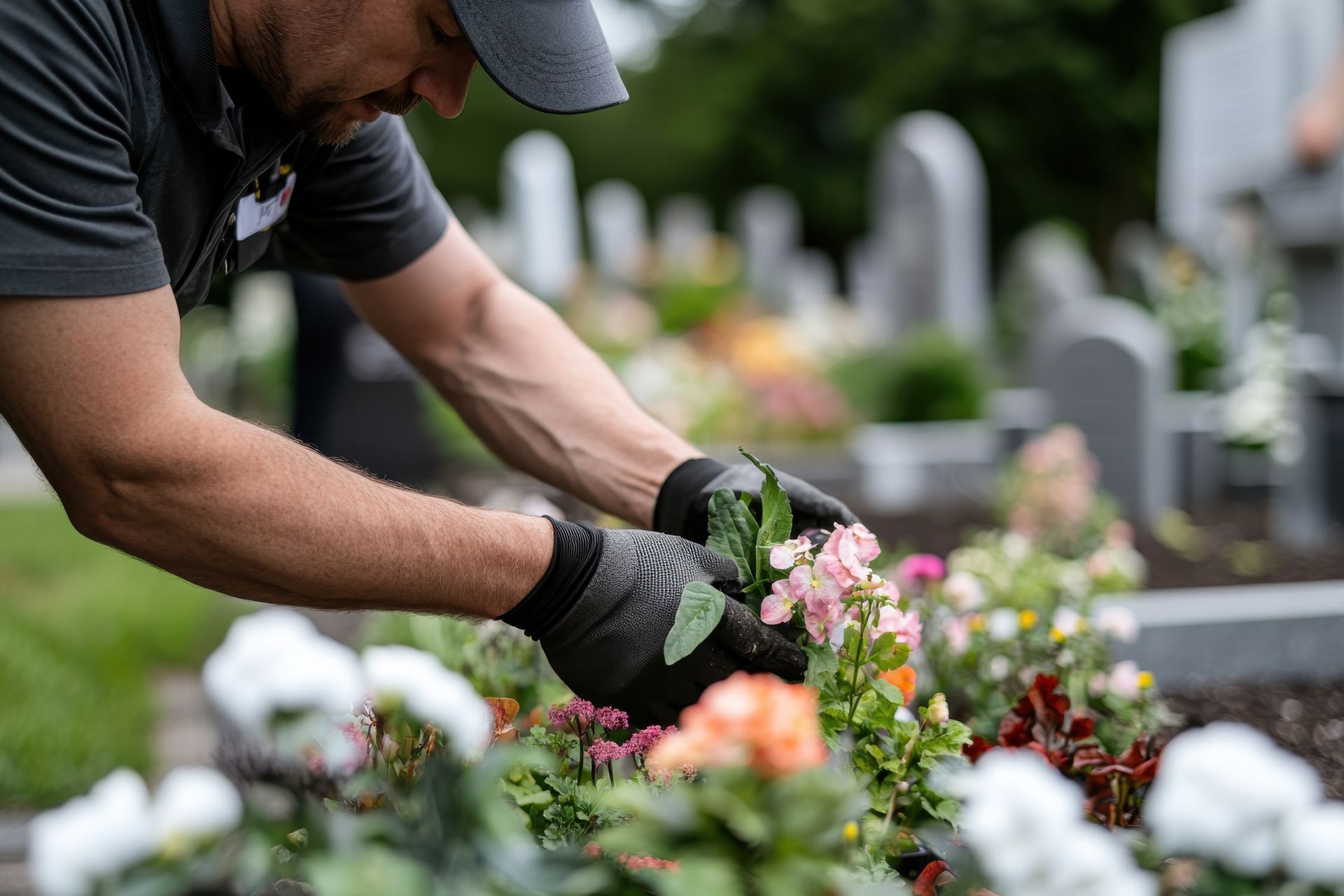 Fleurissement de tombe