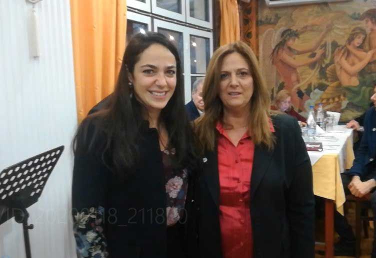 Η Υφυπουργός Εργασίας και Κοινωνικών Υποθέσεων Δόμνα Μιχαηλίδου στην κοπή πίτας του ΠΑΣΙΠΣ