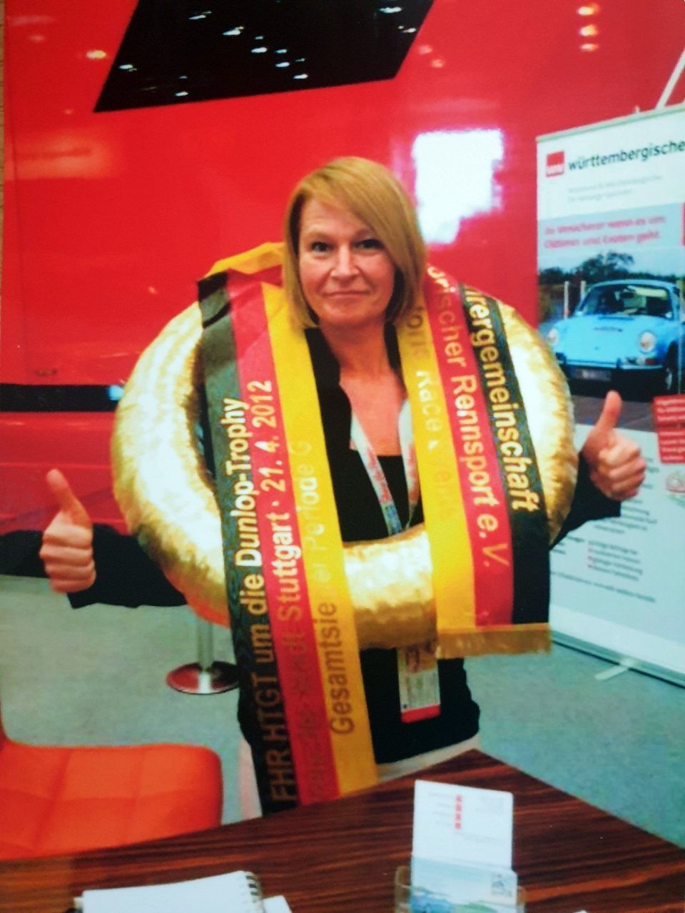 Tanja Birgden auf dem Messeeinsatz Techno Classica 2013
