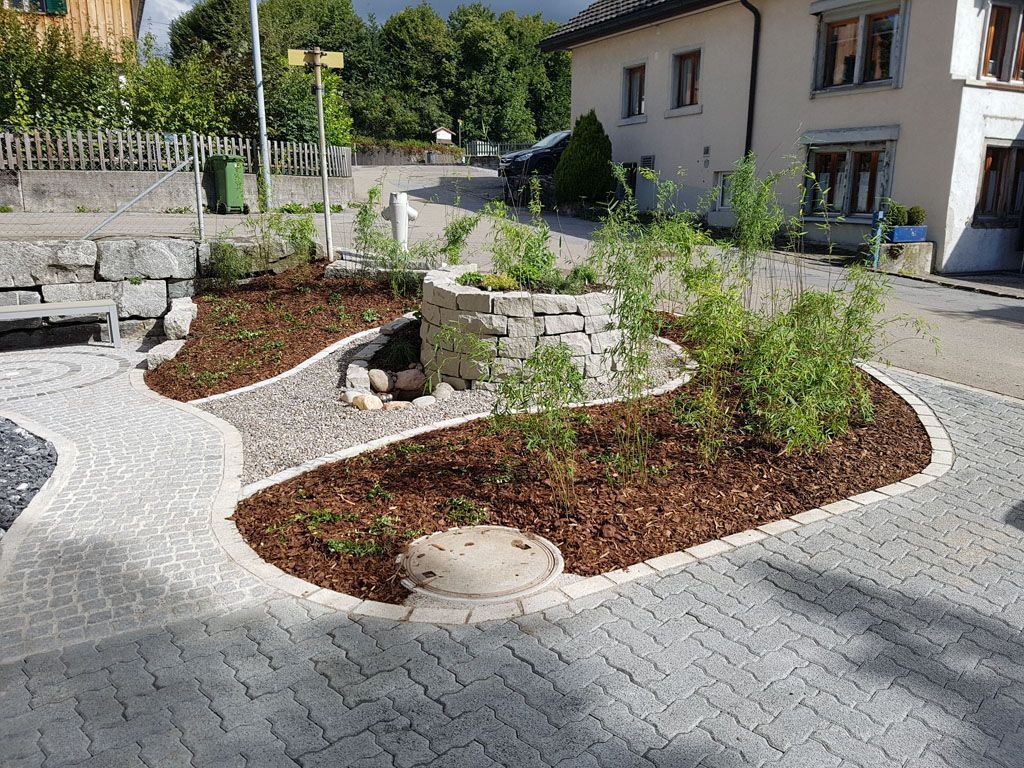 Granitpflästerung - Hadorn Gartenbau