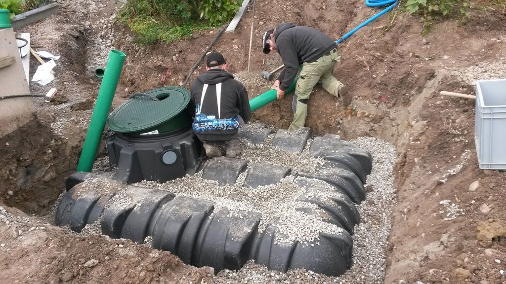 Anschluss Regenwassertank Hadorn Gartenbau - Hadorn Gartenbau