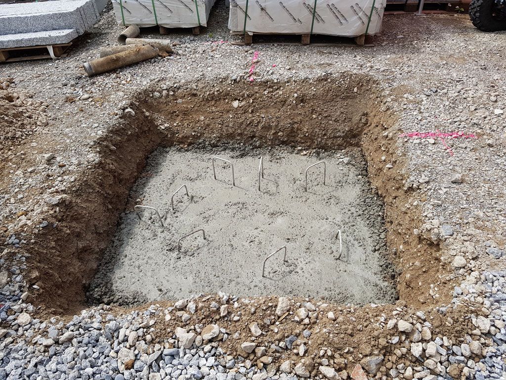 Betonfundamente - Hadorn Gartenbau