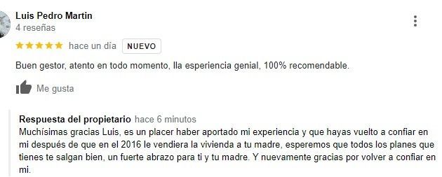 Una captura de pantalla de una reseña de Luis Pedro Martín.