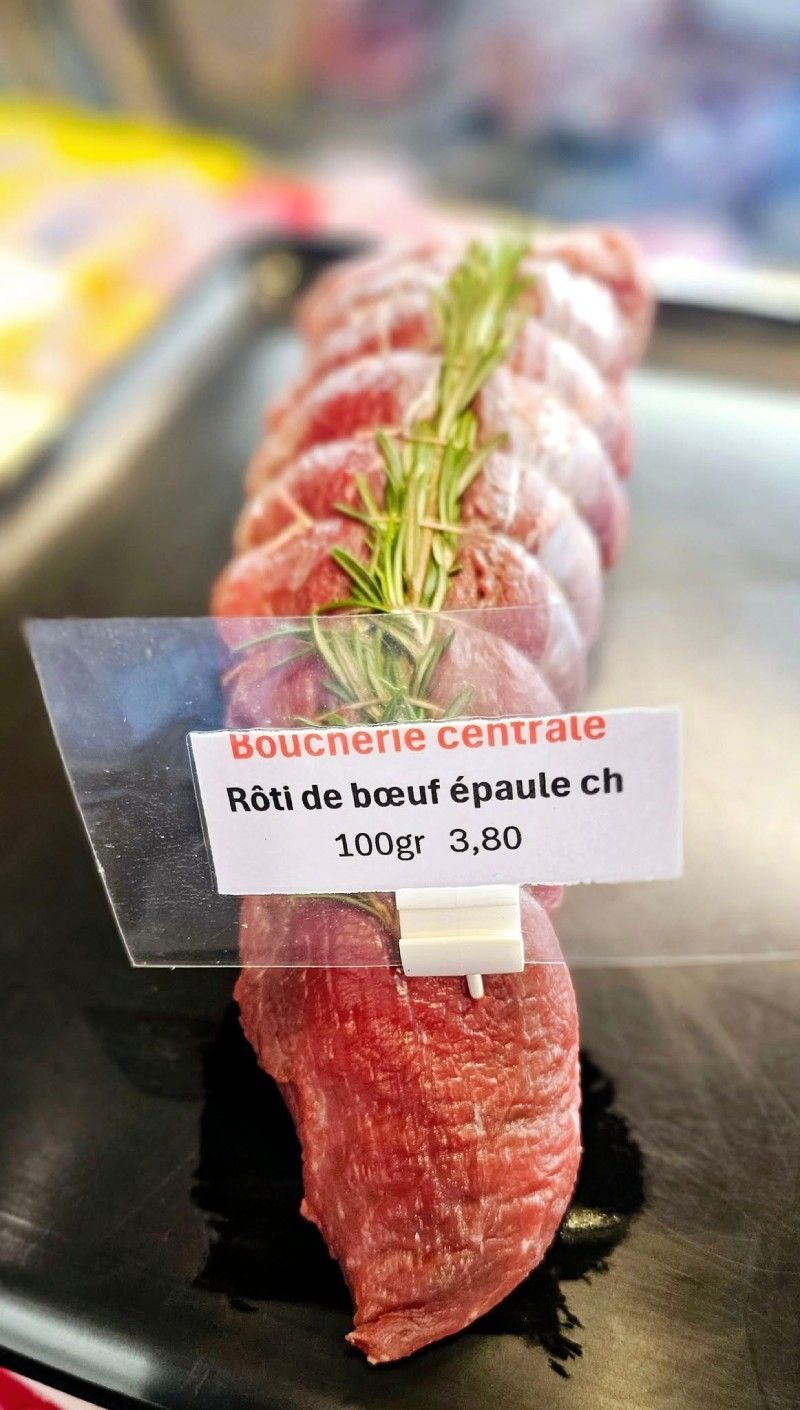 Boucherie Centrale Guenat Bernard - rôti de boeuf épaule