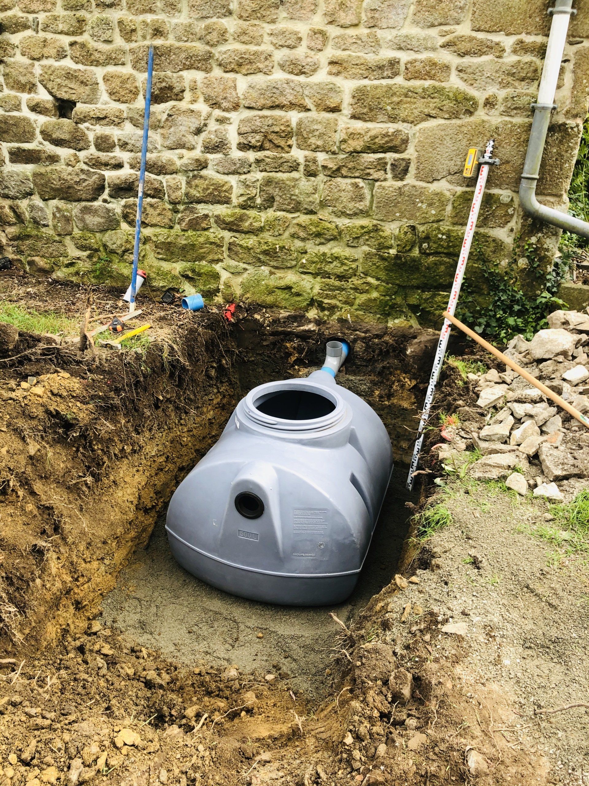 Installation d'une fosse septique