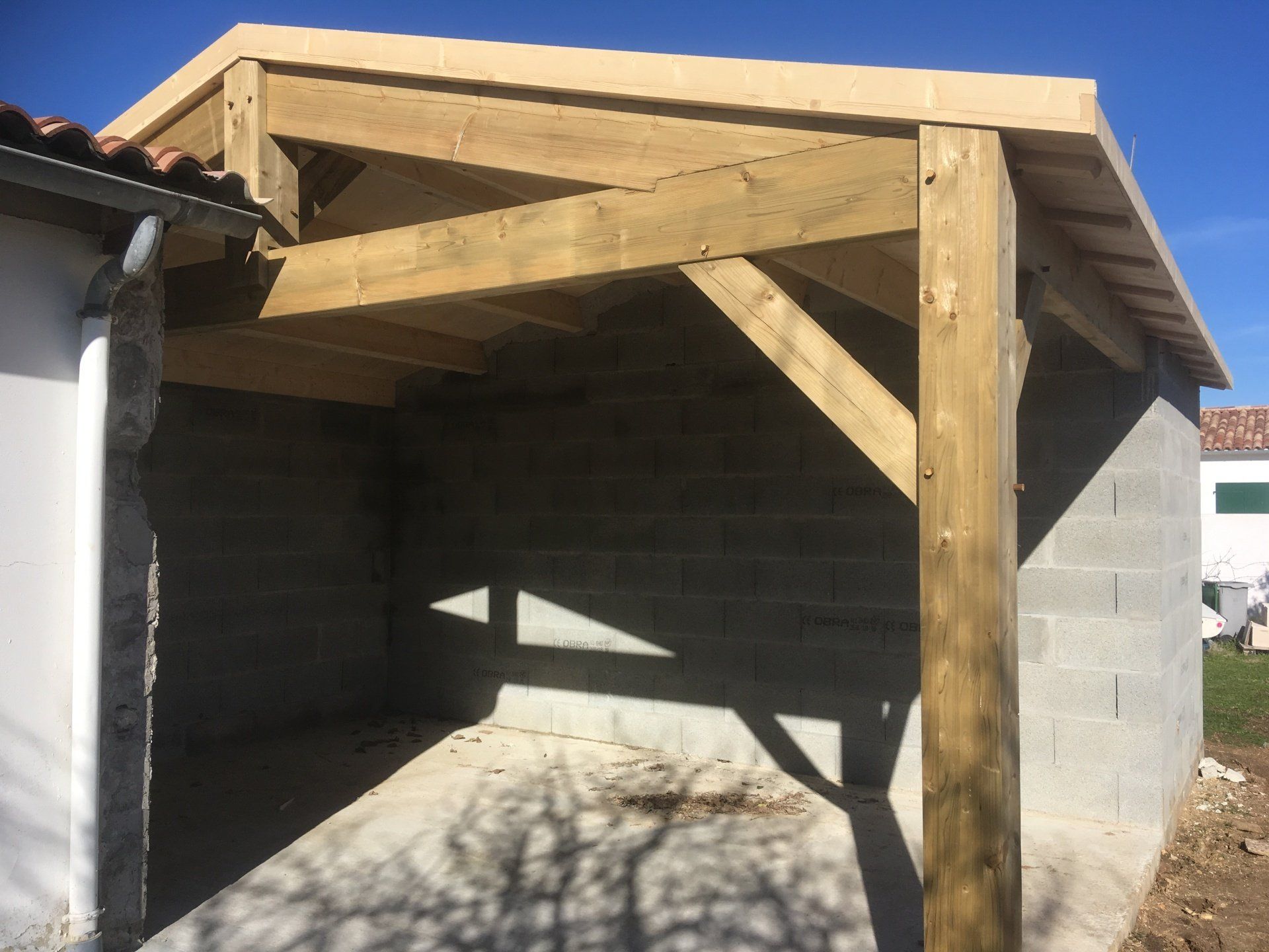 Réalisation d'un auvent