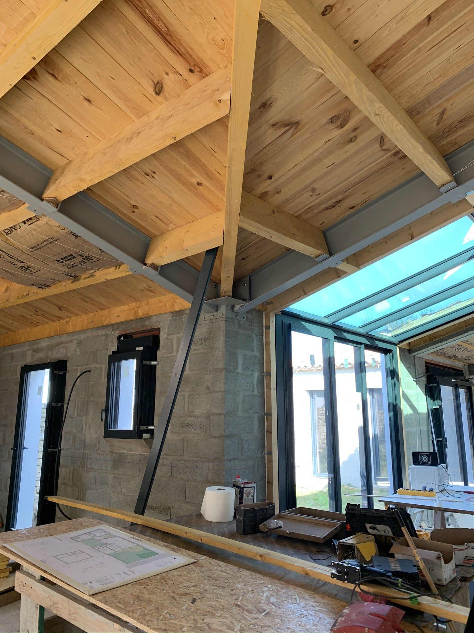 Charpente et verrière