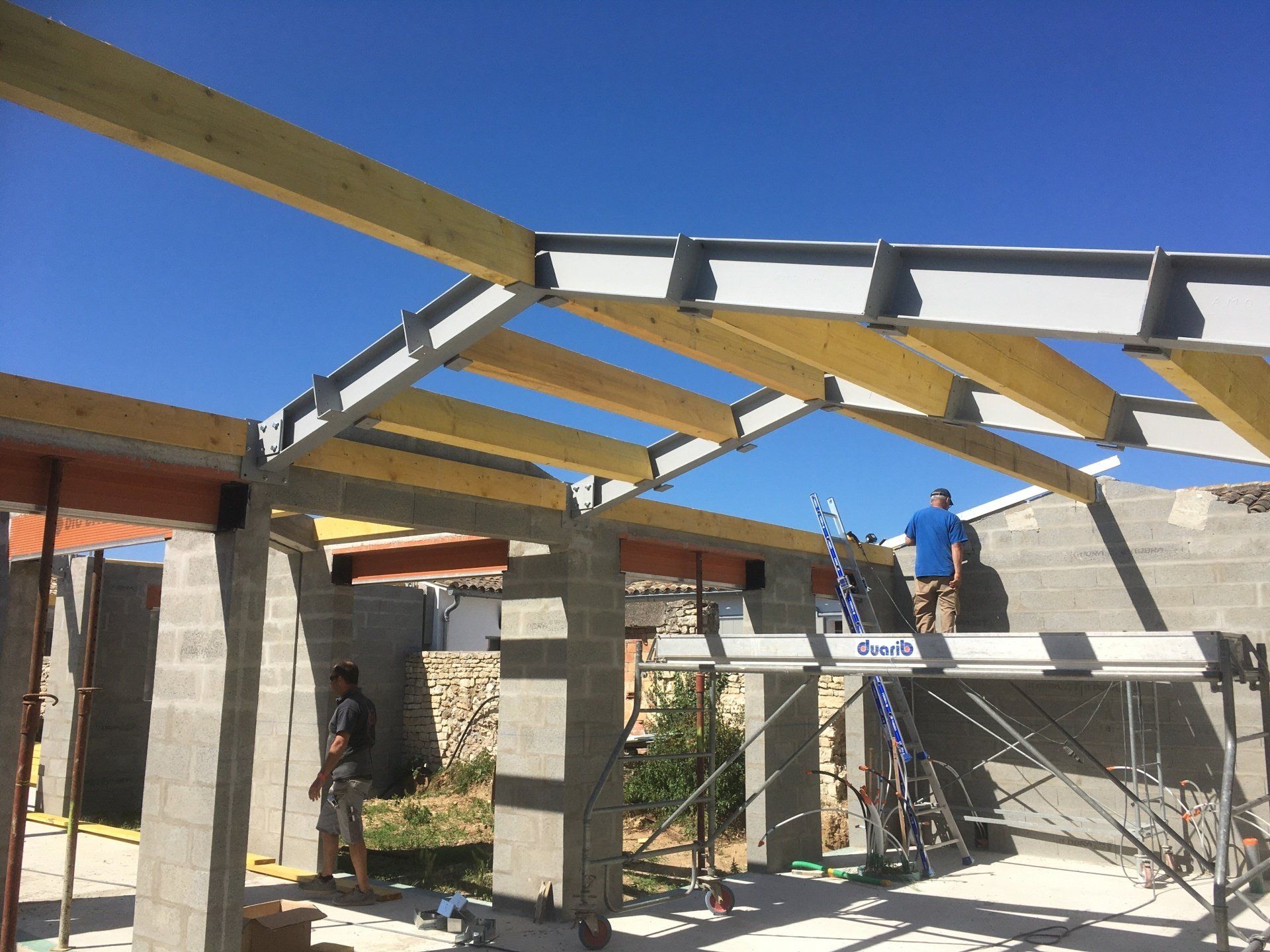 Chantier de charpente