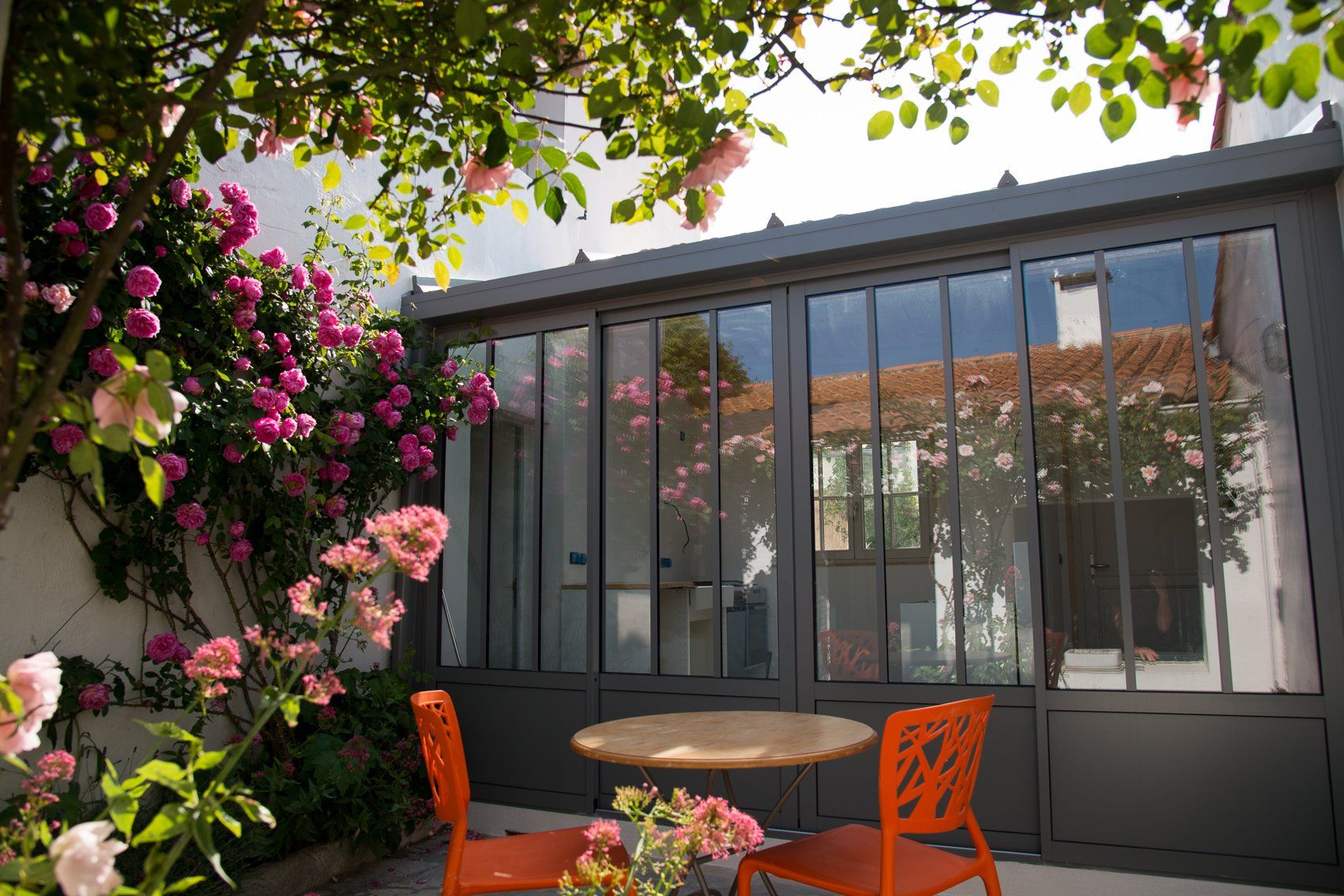 Grande baie coulissante